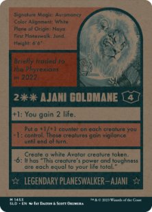 Ajani Goldmane (#1453) (Magic: The Baseballing) (foil) (showcase)