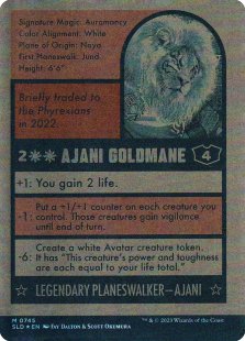 Ajani Goldmane (#745) (Magic: The Baseballing) (signed) (foil) (showcase)