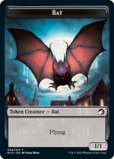 Bat token (foil) (1/1)