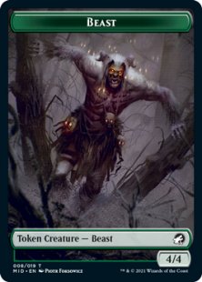 Beast token (foil) (4/4)