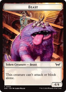 Beast token (foil) (4/4)