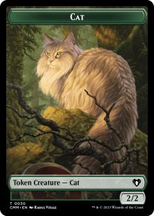 Cat token (#30) (foil) (2/2)
