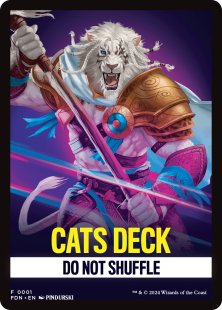 Cats Deck Front Card