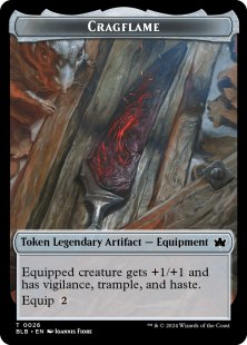 Cragflame token (foil)