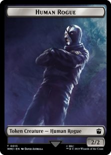 Human Rogue token (foil) (2/2)