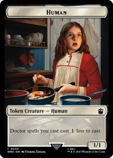 Human token (#37) (surge foil) (1/1)