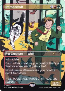 Immerwolf (#809) (Featuring: Not a Wolf) (foil) (borderless)