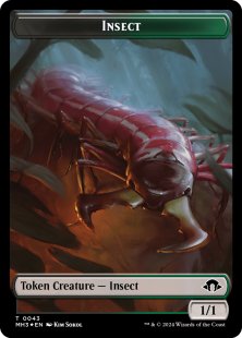 Insect Token (#43) (ripple foil) (1/1)