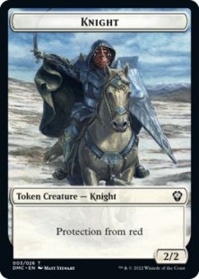 Knight token (2) (foil) (2/2)