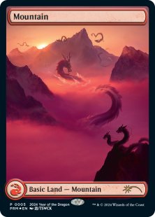 Mountain (13) (Year of the Dragon) (foil)