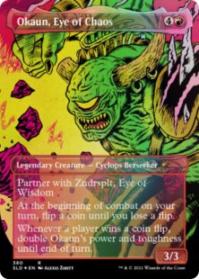 Okaun, Eye of Chaos (Heads I Win, Tails You Lose) (foil) (borderless)