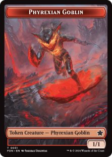 Phyrexian Goblin token (1/1)