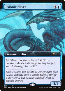 Psionic Sliver (#621) (foil) (extended art)