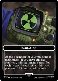 Radiation helper card