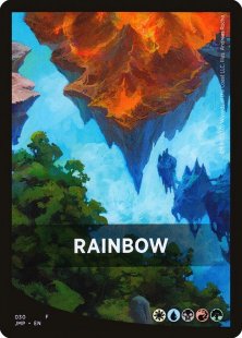 Rainbow front card