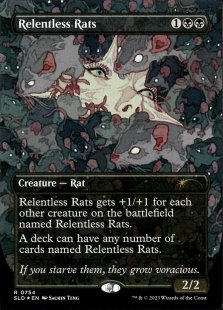 Relentless Rats (#754) (foil) (borderless)