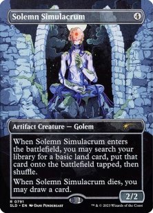 Solemn Simulacrum (#791) (Through the Wormhole) (galaxy foil) (borderless)