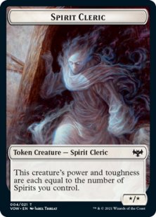 Spirit Cleric token (foil) (*/*)