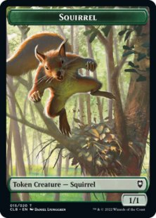 Squirrel token (foil) (1/1)