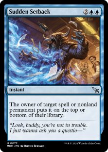 Sudden Setback (black bottle) (foil)