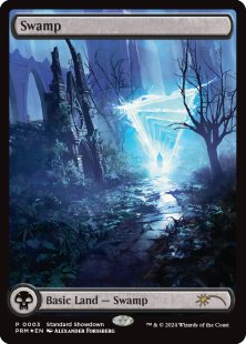 Swamp (13) (standard showdown) (foil) (full art)