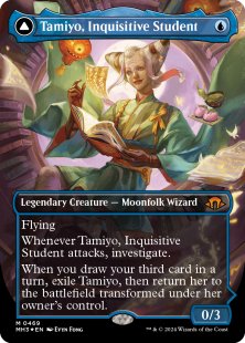 Tamiyo, Inquisitive Student (#469) (textured foil) (borderless)