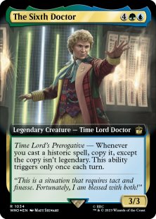 The Sixth Doctor (surge foil) (extended art)