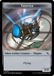 Thopter token (#19) (foil) (0/0)
