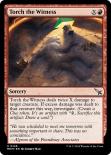 Torch the Witness (green lamp) (foil)