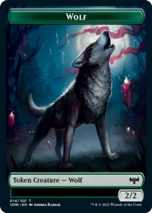 Wolf token (2) (foil) (2/2)