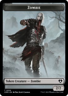 Zombie token (#19) (foil) (2/2)