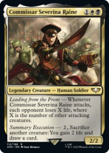 Commissar Severina Raine (surge foil)