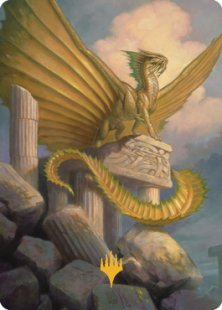 Art Card 05: Ancient Gold Dragon (signed)