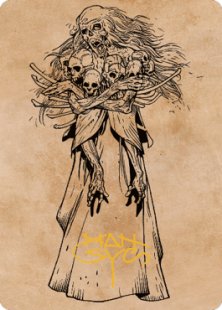 Art Card 73: Myrkul, Lord of Bones (signed)