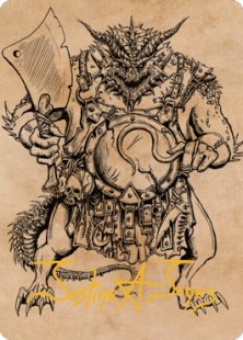 Art Card 77: Thrakkus the Butcher (signed)