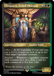 Cleopatra, Exiled Pharaoh (foil-etched)