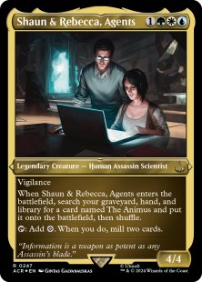 Shaun & Rebecca, Agents (foil-etched)