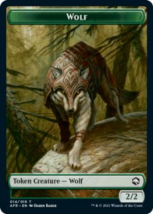 Wolf token (foil) (2/2)