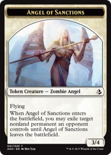 Angel of Sanctions embalm token (3/4)
