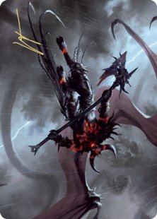 Art Card 20: Burning-Rune Demon (signed)