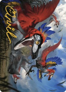 Art Card 77: Wrathful Raptors (signed)