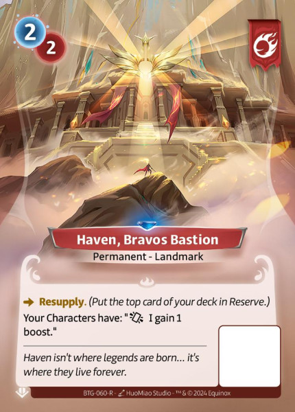 Haven, Bravos Bastion (R)