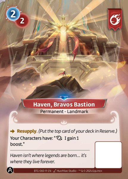 Haven, Bravos Bastion (R)