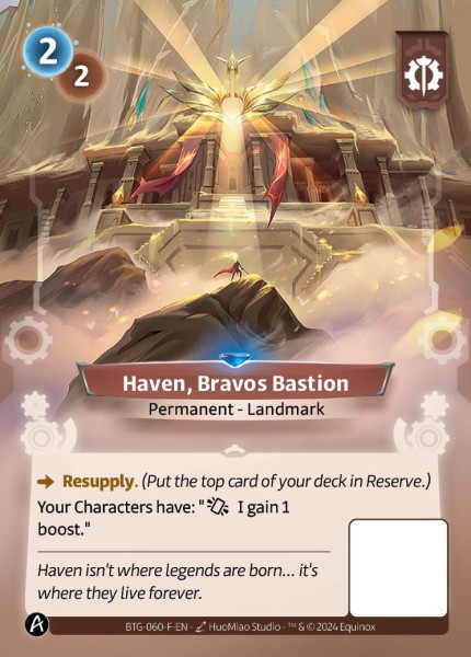 Haven, Bravos Bastion (F)