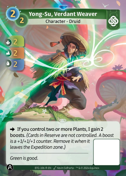 Yong-Su, Verdant Weaver (R)