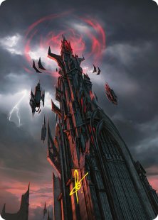 Art Card 54: Barad-dûr (signed)