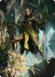 Art Card 05: Nissa of Shadowed Boughs (1) (signed)