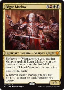 Edgar Markov (foil) - Judge Gift Card | Bazaar of Magic