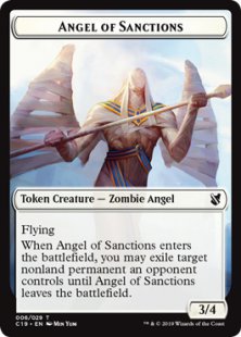 Angel of Sanctions embalm token (3/4)