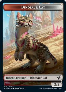 Dinosaur Cat token (2/2)